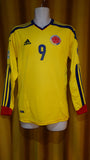 2011-13 Colombia Home Shirt Size Small (Long Sleeve) - Falcao #9