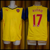 2014-15 Arsenal Away Shirt Size Small – Alexis #17