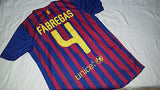 2011-12 Barcelona Home Shirt Size Small - Fabregas #4 - Forever Football Shirts