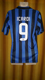 2015-16 Internazionale Home Shirt Size Large - Icardi #9