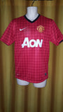 2012-13 Manchester United Home Shirt Size Small - Scholes #22 - Forever Football Shirts