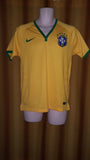 2014-15 Brazil Home Shirt Size Small - Forever Football Shirts