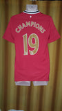 2011-12 Manchester United Home Shirt Size Small - Champions #19 - Forever Football Shirts
