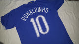 2006-07 Brazil Away Shirt Size Large - Ronaldinho #10 - Forever Football Shirts