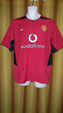 2002-04 Manchester United Home Shirt Size Medium - Forever Football Shirts