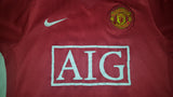 2007-09 Manchester United Home Shirt Size Small - Forever Football Shirts