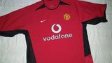 2002-04 Manchester United Home Shirt Size Medium - Beckham #7 - Forever Football Shirts