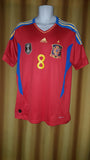2011 Spain Home Shirt Size Large - Xavi #8 - Forever Football Shirts