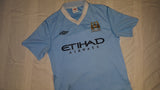 2011-12 Manchester City Home Shirt Size 40 - Kun Aguero #16 - Forever Football Shirts