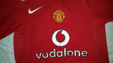 2004-06 Manchester United Home Shirt Size Small - Forever Football Shirts