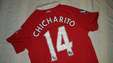 2010-11 Manchester United Home Shirt Size Medium – Chicharito #14 - Forever Football Shirts
