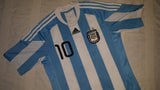 2009-11 Argentina Home Shirt Size Small - Messi #10 - Forever Football Shirts