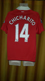 2010-11 Manchester United Home Shirt Size Medium – Chicharito #14 - Forever Football Shirts