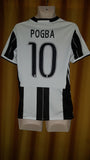 2016-17 Juventus Home Shirt Size Small - Pogba #10 - Forever Football Shirts