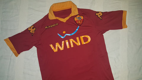 AS ROMA ITALY 2012 2013 HOME FOOTBALL SOCCER SHIRT JERSEY KAPPA MAGLIA ADULT (S AS ROMA ITALY 2012 2013 HOME FOOTBALL SOCCER SHIRT JERSEY KAPPA MAGLIA ADULT (S
