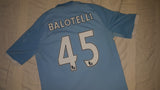 2010-11 Manchester City Home Shirt Size 40 - Balotelli #45 - Forever Football Shirts