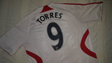 2007-08 Liverpool Away Shirt Size Large - Torres #9 - Forever Football Shirts