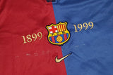 1999-00 Barcelona Home Shirt (2004 Remake) Size Small - Forever Football Shirts