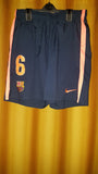 2009-10 Barcelona Away Shorts Size Medium – #6 - Forever Football Shirts