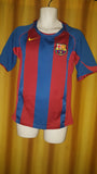 2004-05 Barcelona Home Shirt Size Small - Forever Football Shirts