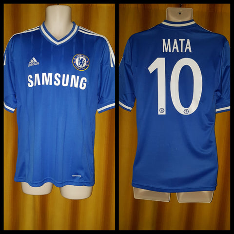 2013-14 Chelsea Home Shirt Size Medium - Mata #10 - Forever Football Shirts