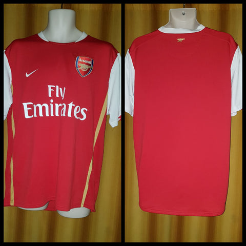 2006-08 Arsenal Home Shirt Size Large - Forever Football Shirts