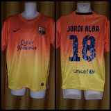 2012-13 Barcelona Away Shirt Size Medium – Jordi Alba #18 - Forever Football Shirts