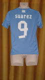2014-15 Uruguay Home Shirt Size 32-34 - Suarez #9