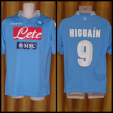 2013-14 Napoli Home Shirt Size Medium - Higuain #9