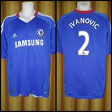 2010-11 Chelsea Home Shirt Size Large - Ivanovic #2 - Forever Football Shirts