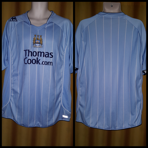 2007-08 Manchester City Home Shirt Size XXL - Forever Football Shirts