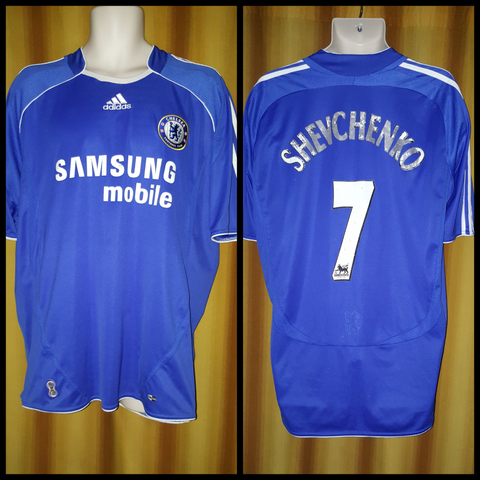 2006-08 Chelsea Home Shirt Size XL - Shevchenko #7 - Forever Football Shirts
