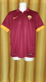 2014-15 AS Roma Home Shirt Size Medium - Cole #3