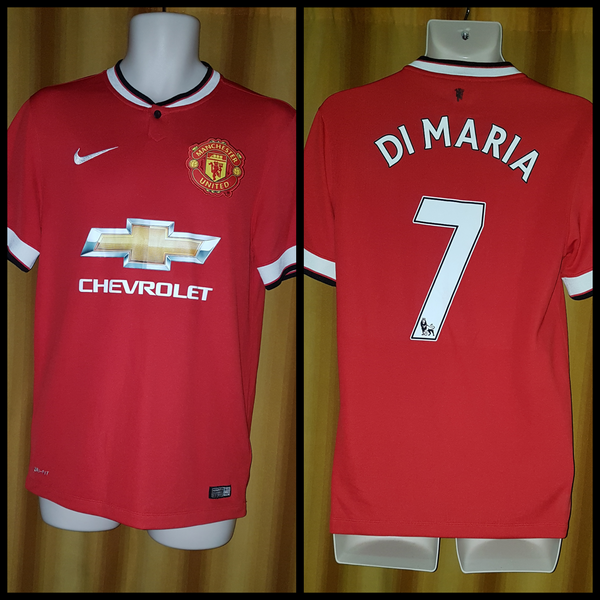 2014-15 Manchester United Home Shirt Size Small - Di Maria #7