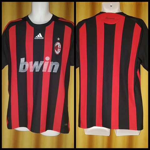 2008-09 AC Milan Home Shirt Size Large - Forever Football Shirts