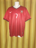 2014-15 Portugal Home Shirt Size XL - Ronaldo #7