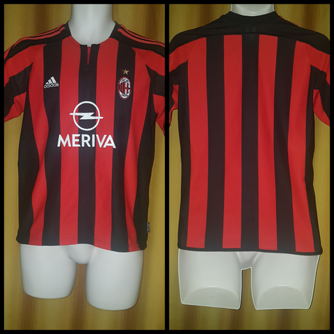 2003-04 AC Milan Home Shirt Size XL Boys - Forever Football Shirts