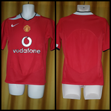 2004-06 Manchester United Home Shirt Size Small - Forever Football Shirts