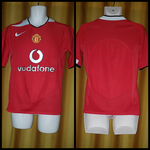 2004-06 Manchester United Home Shirt Size Small - Forever Football Shirts