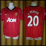 2012-13 Manchester United Home Shirt Size Medium - V. Persie #20 - Forever Football Shirts