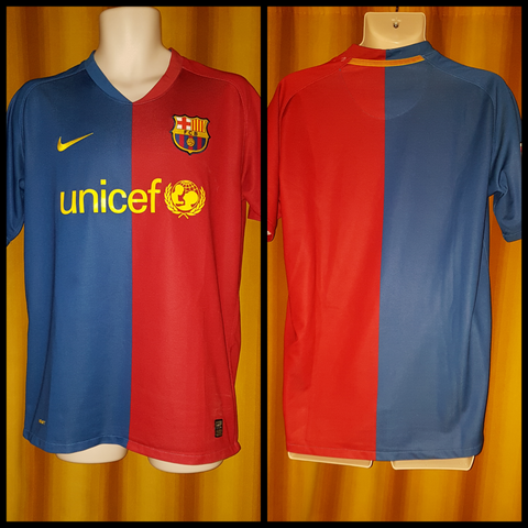 2008-09 Barcelona Home Shirt Size Medium - Forever Football Shirts