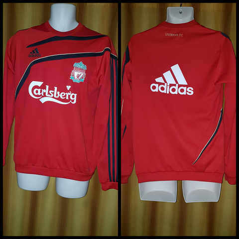 2009-10 Liverpool Training Sweatshirt Size 38-40 - Forever Football Shirts