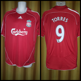 2006-08 Liverpool Home Shirt Size Medium - Torres #9 - Forever Football Shirts
