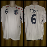 2007-09 England Home Shirt Size Large - Terry #6