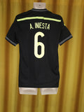 2013-15 Spain Away Shirt Size Medium - Iniesta #6