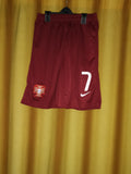 2014-15 Portugal Home Shorts Size Large - #7