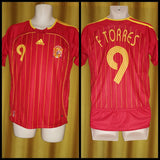 2005-07 Spain Home Shirt Size Medium - F. Torres #9