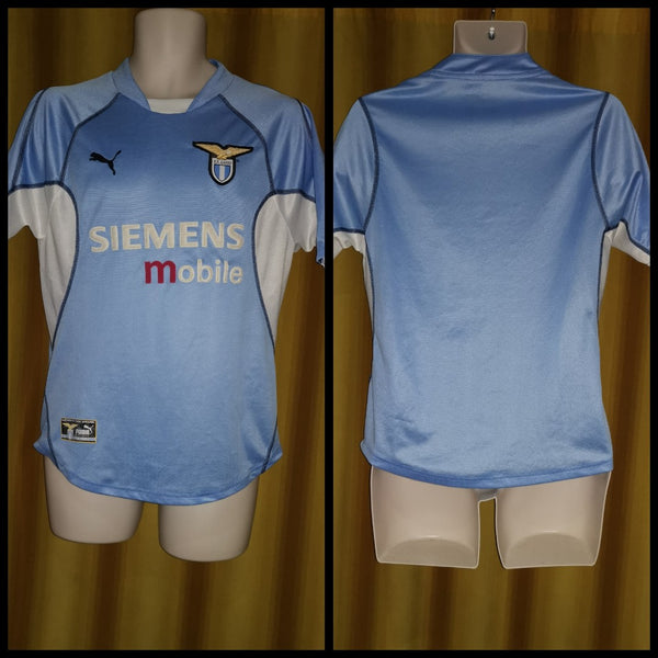 2001-02 Lazio Maillot extérieur européen manches longues Nesta #13 - 8/10 - (XL