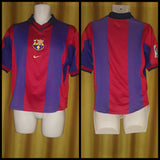 2000-01 Barcelona Home Shirt Size Small