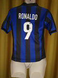 1998-99 Internazionale Home Shirt Size Large Boys - Ronaldo #9